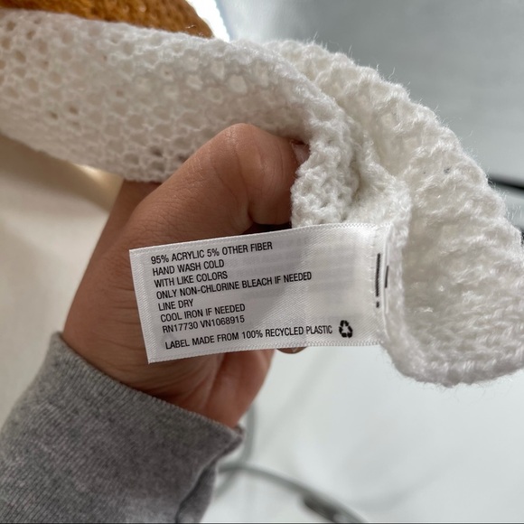 White and Mustard Cardigan - Picture 3 of 4